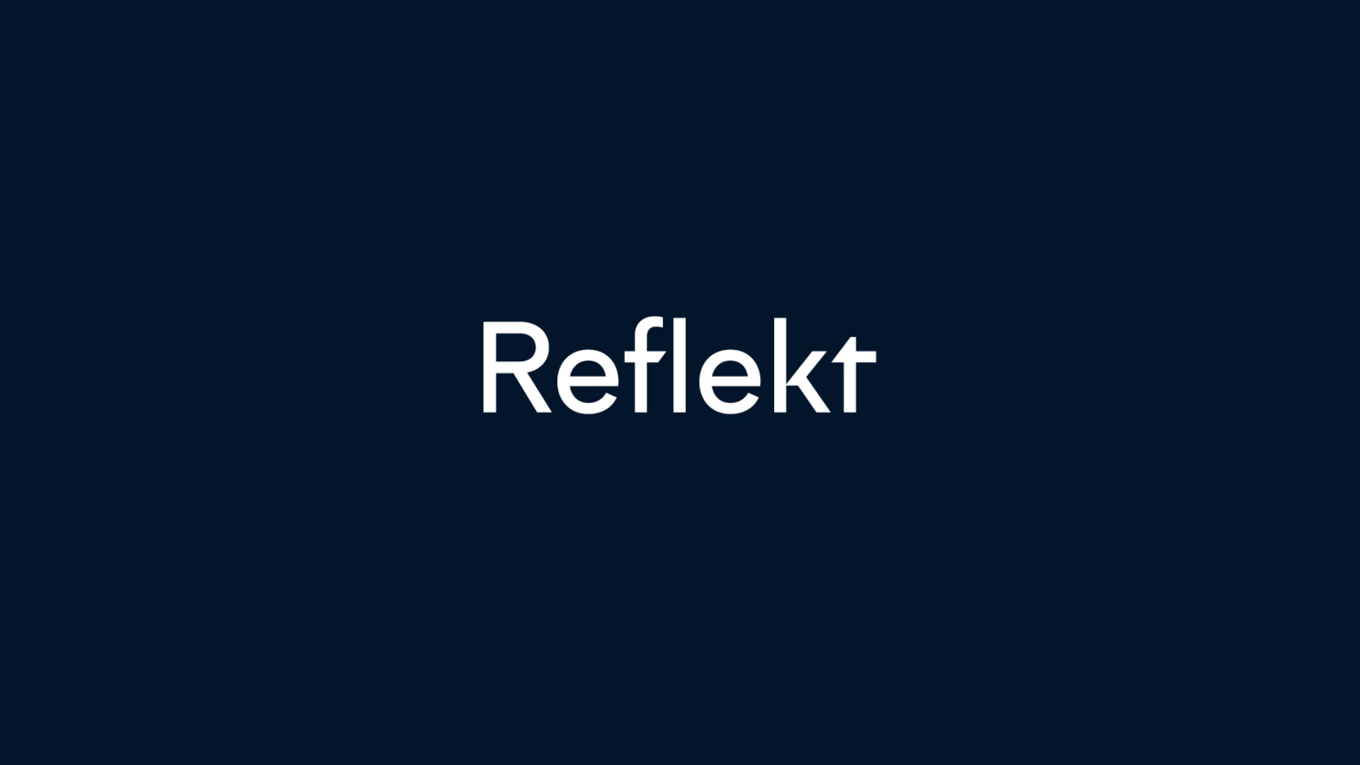 Identitet, design og logo for Reflekt